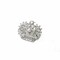 Crown Rhinestone Brooch Pin For Clothing Bags DIY Crafts 1 3/4 Inch X 1 1/2 Inch
